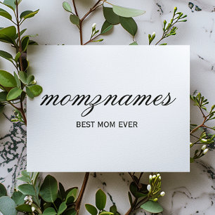 Postal Festiva Nombre de mejor caligrafía de mamá de todos los ti