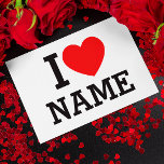 Postal Festiva Nombre del corazón<br><div class="desc">Escriba el nombre o texto deseado en la sección de nombres.</div>