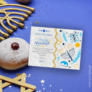 Postal Festiva Nombre del mensaje del personalizado Wish Happy Ha