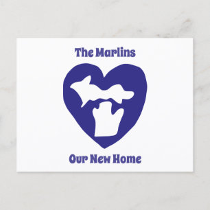 Postal Festiva Nos Encanta Nuestro Nuevo Hogar en Michigan Tarjet
