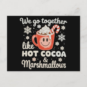 Postal Festiva Nosotros Vamos Juntos Como Malvaviscos De Chocolat