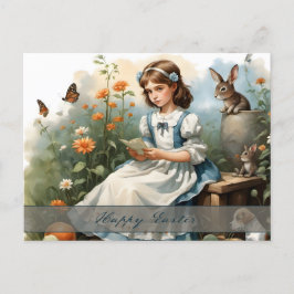 Postal Festiva Nostálgico Idyll de Pascua