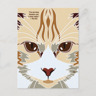 Postal Festiva Not a Cheshire Cat Postcards