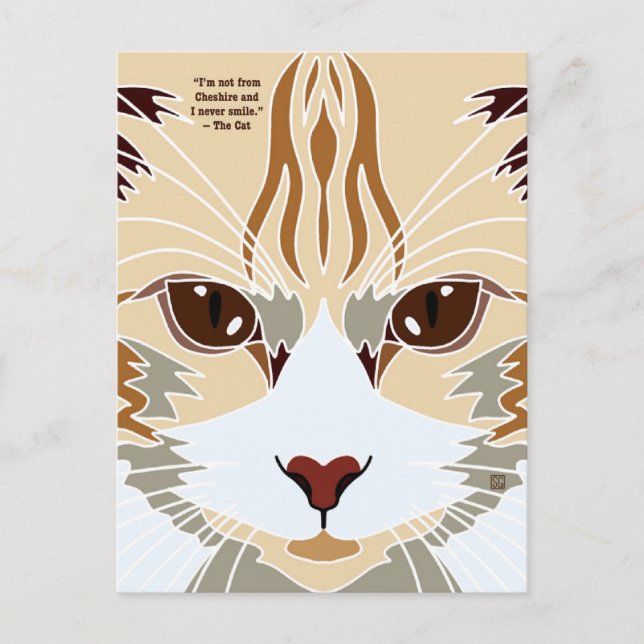 Postal Festiva Not a Cheshire Cat Postcards (Anverso)