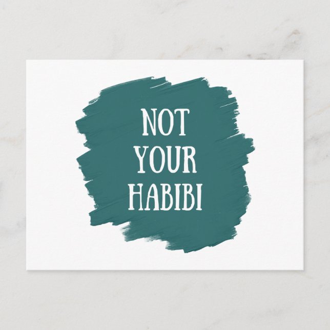 Postal Festiva Not Your Habibi (Anverso)