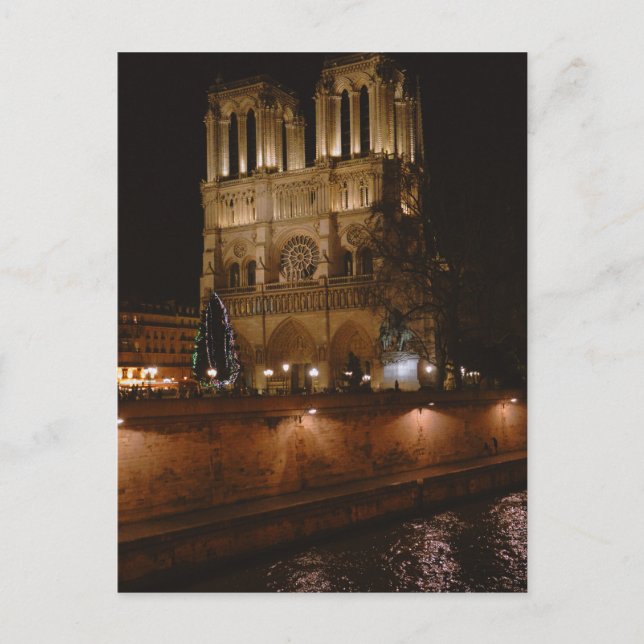 Postal Festiva Notre Dame de París (Anverso)
