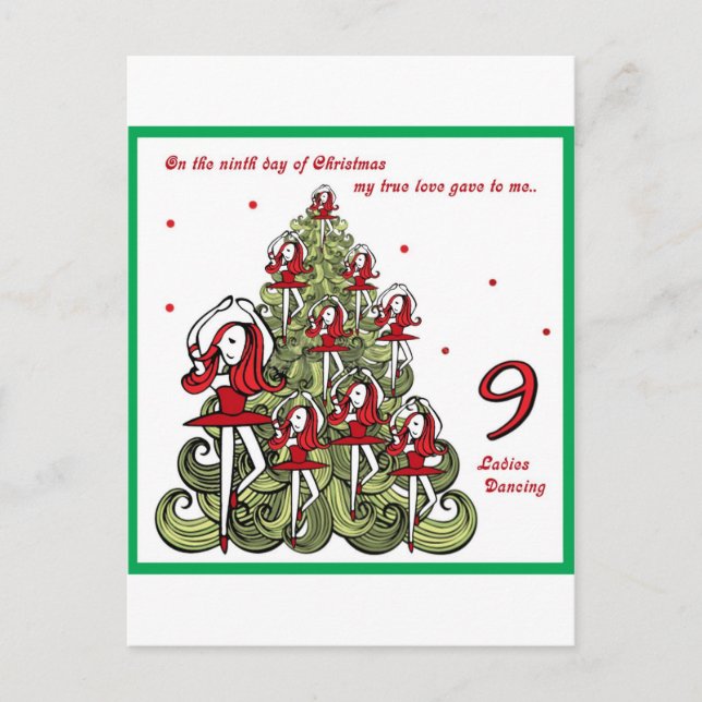 Postal Festiva Noveno día de Navidades (Anverso)