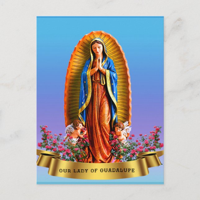 Postal Festiva Nuestra Señora de Guadalupe (Anverso)