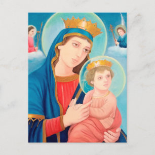 Postal Festiva Nuestra Señora de la Perpetua Ayuda Católica