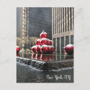Postal Festiva Nueva York, Navidades de Nueva York, Rockefeller C