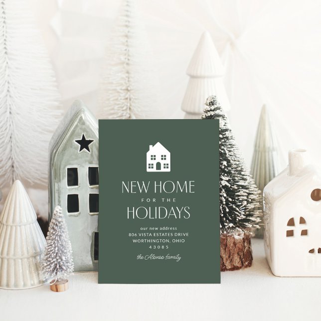 Postal Festiva Nuevo hogar para los clásicos Navidades verdes de  (Subido por el creador)