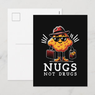 Postal Festiva Nuggets Crujientes No Drogas