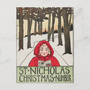 Postal Festiva Número de Navidades de San Nicolás Vintage (1896)