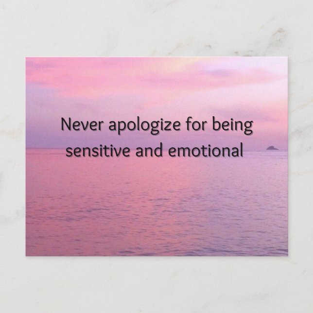 Postal Festiva Nunca apoligando la impresión de miniarte motivaci (Anverso)