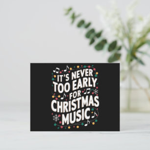 Postal Festiva Nunca es demasiado pronto para músico musical Navi