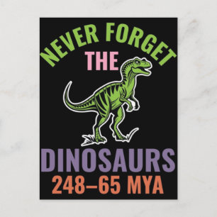 Postal Festiva Nunca olvides a los dinosaurios 24865 hace millone