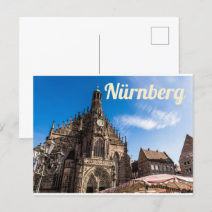 Postal Festiva Nuremberg Hauptmarkt Nürnberg Bavaria Alemania