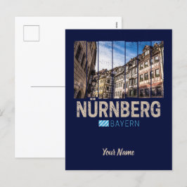 Postal Festiva Nuremberg Vintage Bavaria Alemania Souvenir
