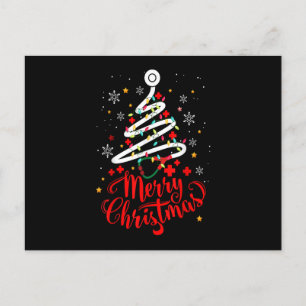 Postal Festiva Nurse Christmas Tree Stethoscope RN LPN Scrub Nurs