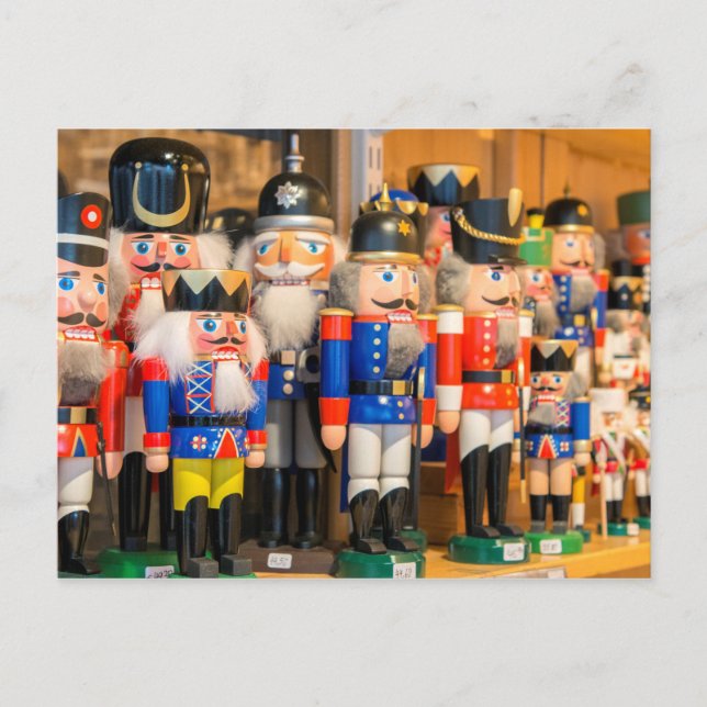 Postal Festiva Nutcrackers de madera (Anverso)