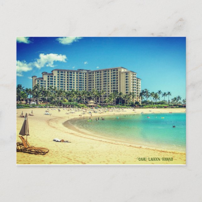 Postal Festiva Oahu Lagoon Hawaii (Anverso)
