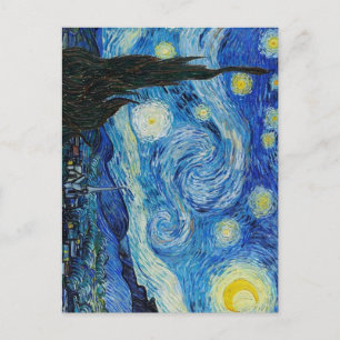 Postal Festiva Obra de arte de Starry Night Vincent van Gogh