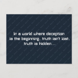 Postal Festiva Observable Direction Deception and Truth Quote