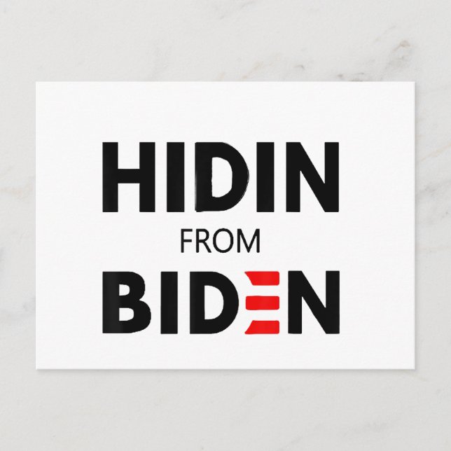 Postal Festiva OCULTA DE la campaña de Joe, un meme político grac (Anverso)