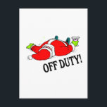 Postal Festiva Off Duty Santa (Borrón)<br><div class="desc">Off Duty Santa (Borrón)</div>