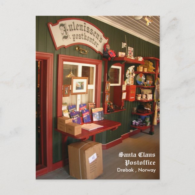 Postal Festiva Oficina de correos de Santa Claus (Anverso)