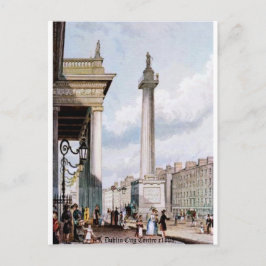 Postal Festiva Oficina General de Correos de Dublín, columna de N