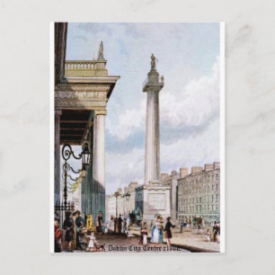 Postal Festiva Oficina General de Correos de Dublín, columna de N