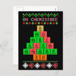 Postal Festiva Oh Chemistree - Navidades Feo Susurran Para Los Qu