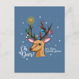 Postal Festiva Oh DEER | Navidades Woodland Animal