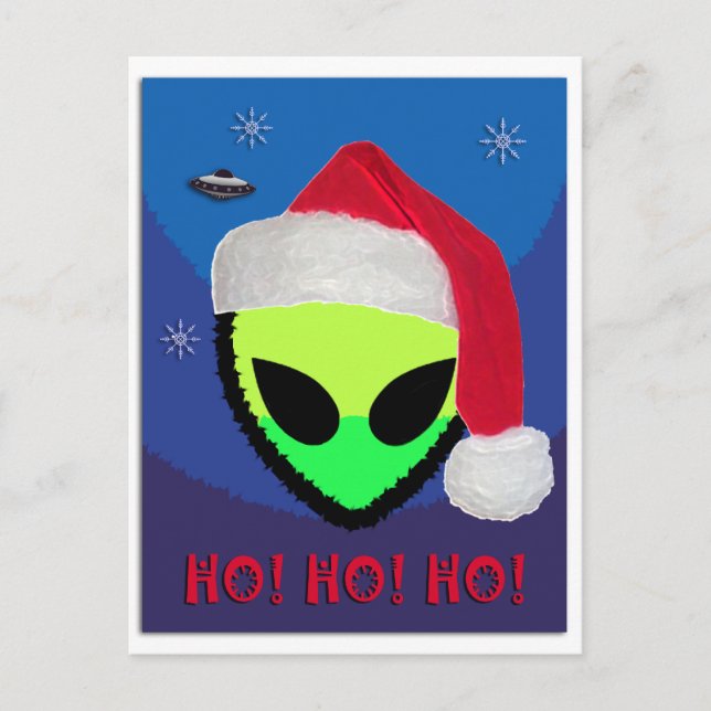Postal Festiva ¡Oh! ¡Oh! ¡HO! de la aLiEnS (Anverso)