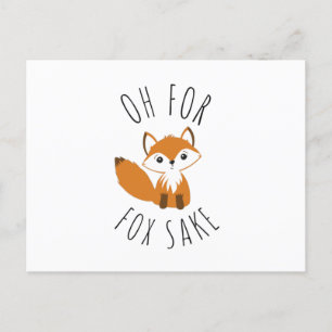 Postal Festiva Oh por Fox Sake