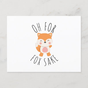 Postal Festiva Oh por Fox Sake