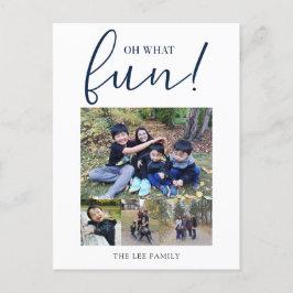 Postal Festiva Oh Qué Diversión 5 Navidades Azules de la Marina d