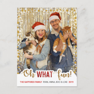 Postal Festiva Oh Qué Divertido Navidades Familiares Foto Postcar