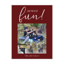 Oh, qué Navidades rojos modernos con festividades 