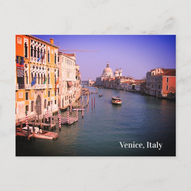 Postal Festiva Ojalá estuviera en Venecia, Italia Holiday Postcar (Anverso)