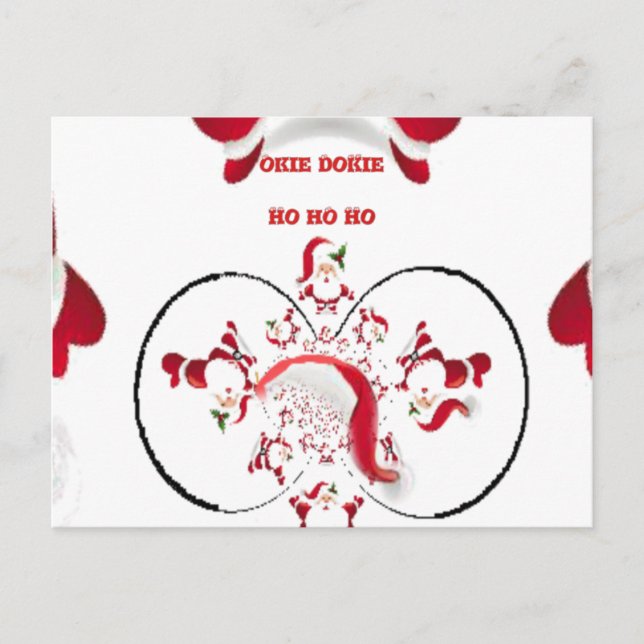 Postal Festiva ¡Oki Dokie Santa! (Anverso)