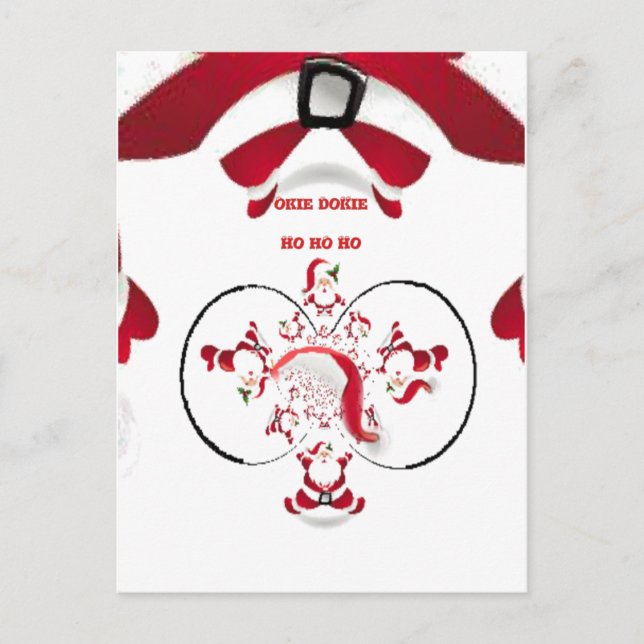 Postal Festiva ¡Oki Dokie Santa! (Anverso)