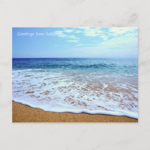 Postal Festiva Olas de playa