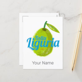 Postal Festiva Olor de vacaciones de cosecha antigua Liguria Retr