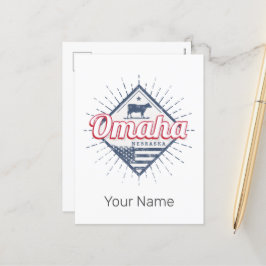 Postal Festiva Omaha City Nebraska Estados Unidos