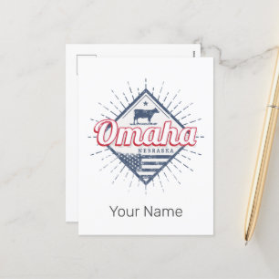 Postal Festiva Omaha City Nebraska Estados Unidos