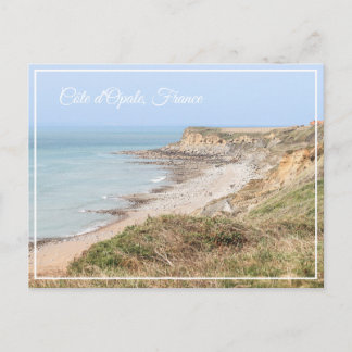 Postal Festiva Opal Coast Turquoise Sea and Cliffs