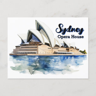 Postal Festiva Ópera de Sidney: Elegancia icónica junto al puerto