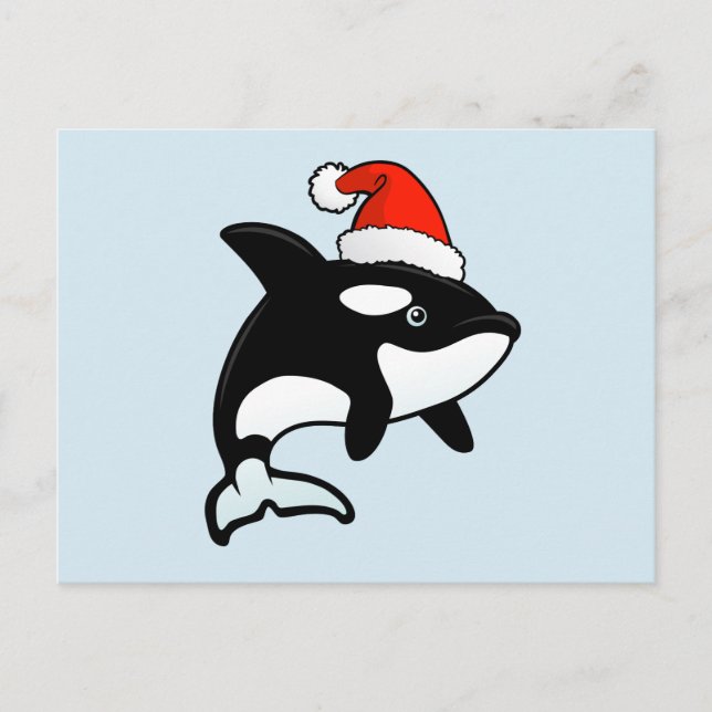 Postal Festiva Orca Santa (Anverso)